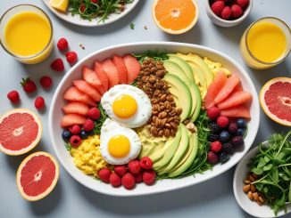 Njut av medelhavskost till frukost illustration