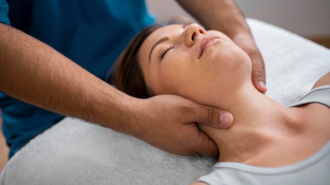 Massagebänk illustration